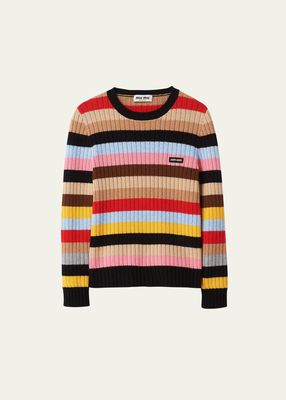 Stripe Cashmere Sweater