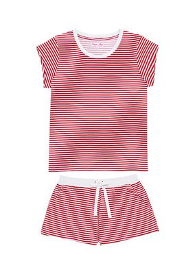 Stripe Jersey Short Pajama Set