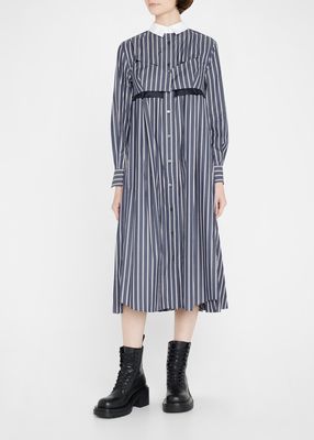 Stripe Midi Shirtdress