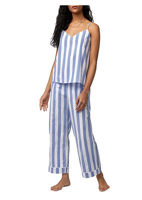 Striped Camisole Cropped Pajamas