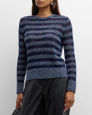 Striped Crewneck Wool Sweater