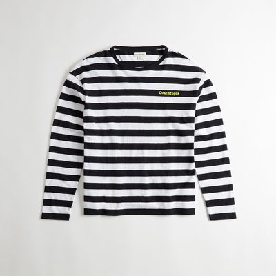 Striped Long Sleeve T Shirt In 97% Recycled Cotton