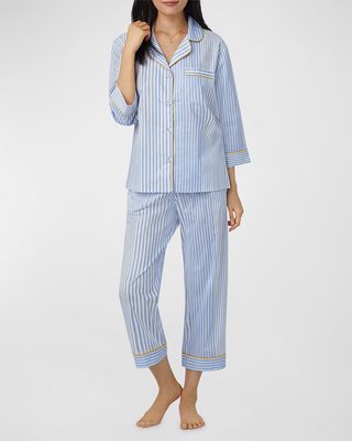 Striped Organic Cotton Poplin Pajama Set