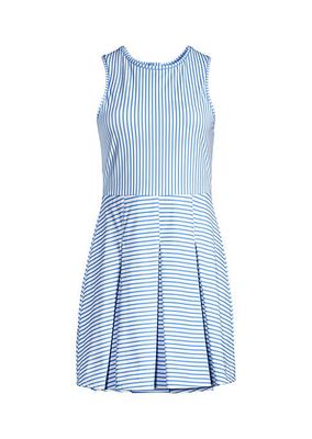 Striped Pleated Tennis Dress