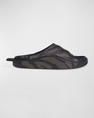 Striped Pool Slide Sandals