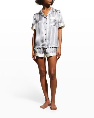 Striped Short Pajama Set