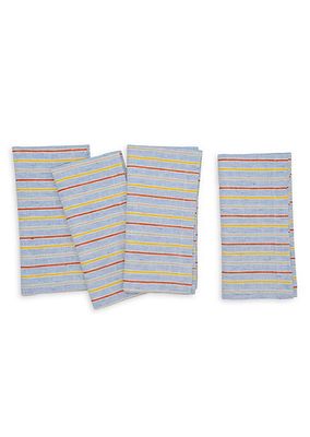 Stripes Multicolored 4-Piece Napkins Set