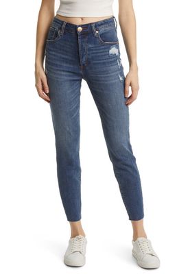 STS Blue Brie High Waist Raw Hem Ankle Skinny Jeans in Barnhill