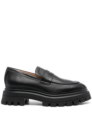 Stuart Weitzman Bedford chunky leather loafers - Black