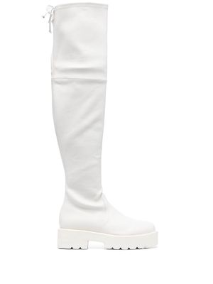 Stuart Weitzman Lowland thigh-length boots - White