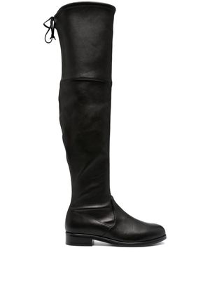 Stuart Weitzman Lowland Ultralift 50mm over-the-knee leather boots - Black