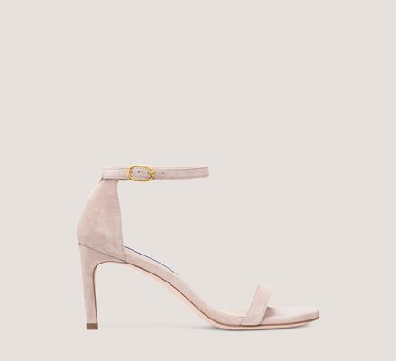 Stuart Weitzman Nunakedstraight Strap Sandal The SW Outlet, Dolce Taupe Suede
