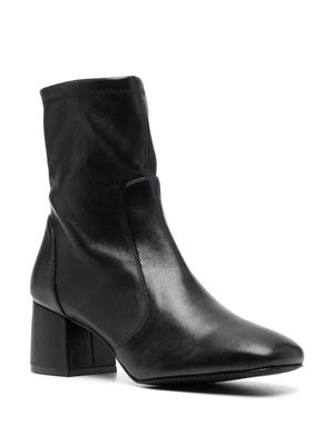 Stuart Weitzman Sleek 70mm leather sock boots - Black
