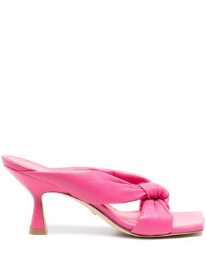Stuart Weitzman slip-on square-toe sandals - Pink