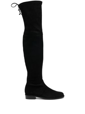 Stuart Weitzman tie-fastening thigh-high boots - Black