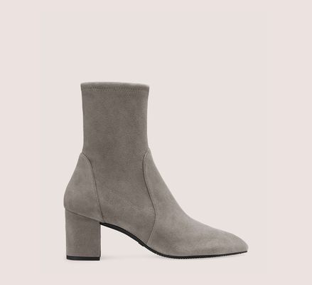 Stuart Weitzman Yuliana 60 Boots & Booties, Flannel Gray Stretch Suede