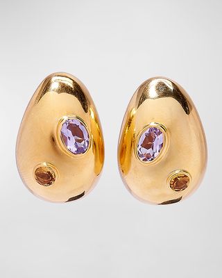 Studded Gold Mini Arp Earrings