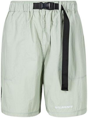 Students Golf Accel buckle-strap shorts - Grey