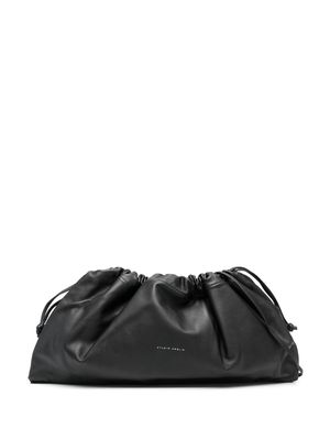 Studio Amelia drawstring leather shoulder bag - Black