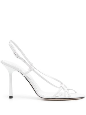 Studio Amelia Entwined 100mm leather sandals - White