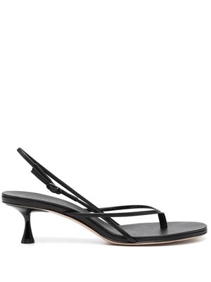Studio Amelia Wishbone 60mm thong-strap sandals - Black
