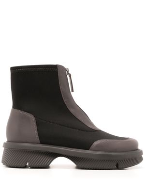 Studio Chofakian Bota Baselitz zip-front boots - Black