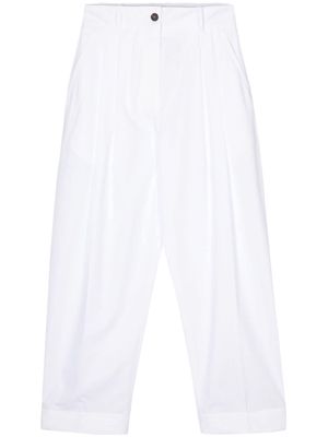 Studio Nicholson Acuna high-waisted cotton trousers - White
