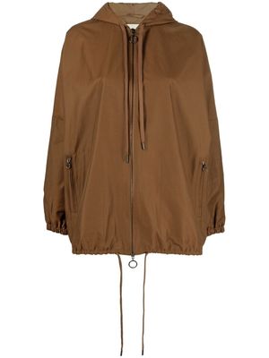 Studio Nicholson Alpine drawstring-hood jacket - Brown
