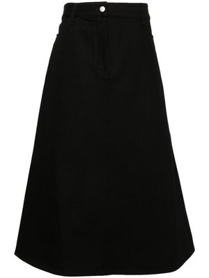 Studio Nicholson Baringo cotton midi skirt - Black