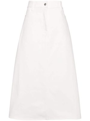 Studio Nicholson Baringo denim midi skirt - White