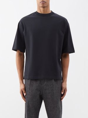 Studio Nicholson - Beta Cotton-jersey T-shirt - Mens - Black