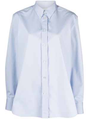 Studio Nicholson Bissett long-sleeve cotton shirt - Blue
