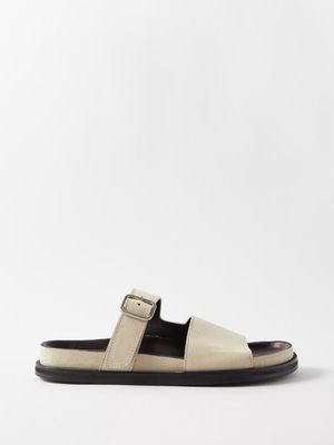 Studio Nicholson - Buckle-strap Split Suede Sandals - Mens - Cream