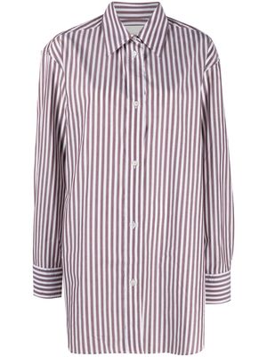Studio Nicholson button-down stripe-print shirt - Brown