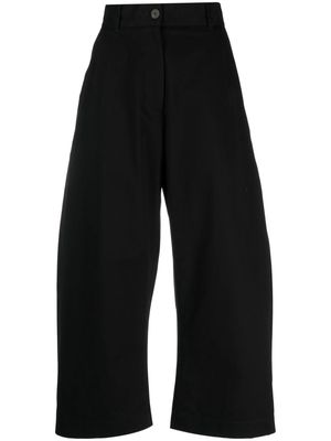 Studio Nicholson Chalco cotton wide-leg trousers - Black