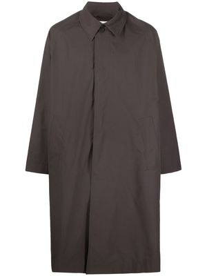 Studio Nicholson cotton-blend shirt coat - Brown