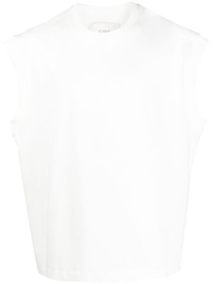 Studio Nicholson cotton sleeveless T-shirt - White