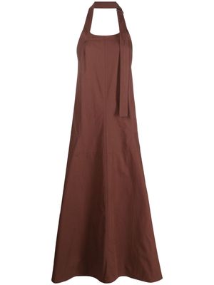 Studio Nicholson Cuenca sleeveless long dress - Brown