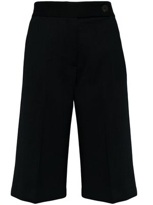 Studio Nicholson high-waisted knee-length shorts - Black