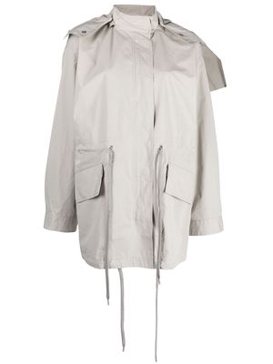 Studio Nicholson hooded parka coat - Neutrals