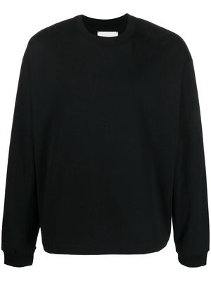Studio Nicholson long-sleeve cotton sweatshirt - Black