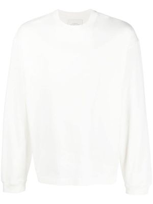 Studio Nicholson long-sleeve cotton sweatshirt - White