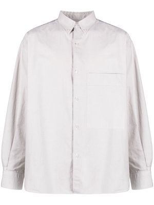Studio Nicholson oversized long-sleeved shirt - Neutrals