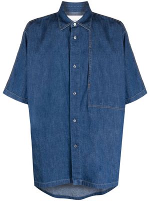 Studio Nicholson relaxed-fit cotton-blend shirt - Blue
