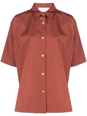 Studio Nicholson Sira drop shoulder short-sleeve shirt - Brown