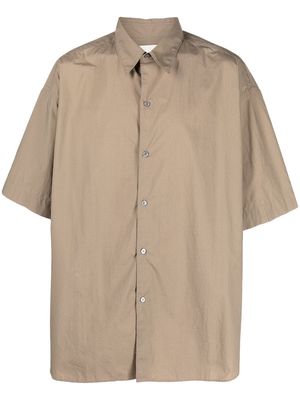 Studio Nicholson Sorono oversized short-sleeved shirt - Brown