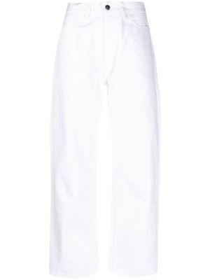 Studio Nicholson straight-leg cropped trousers - White