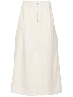 Studio Nicholson Tyrell cotton-blend skirt - Neutrals
