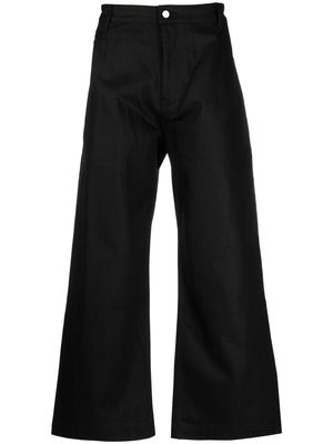 Studio Nicholson wide-leg denim trousers - Black