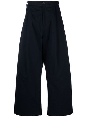 Studio Nicholson wide-leg high-waisted trousers - Blue